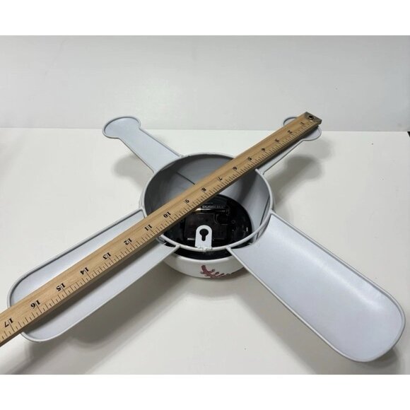 Baseball Wall Clock 17" Boys Sports Theme Large Bedroom Decor Sports Clock NEW - Picture 9 of 11